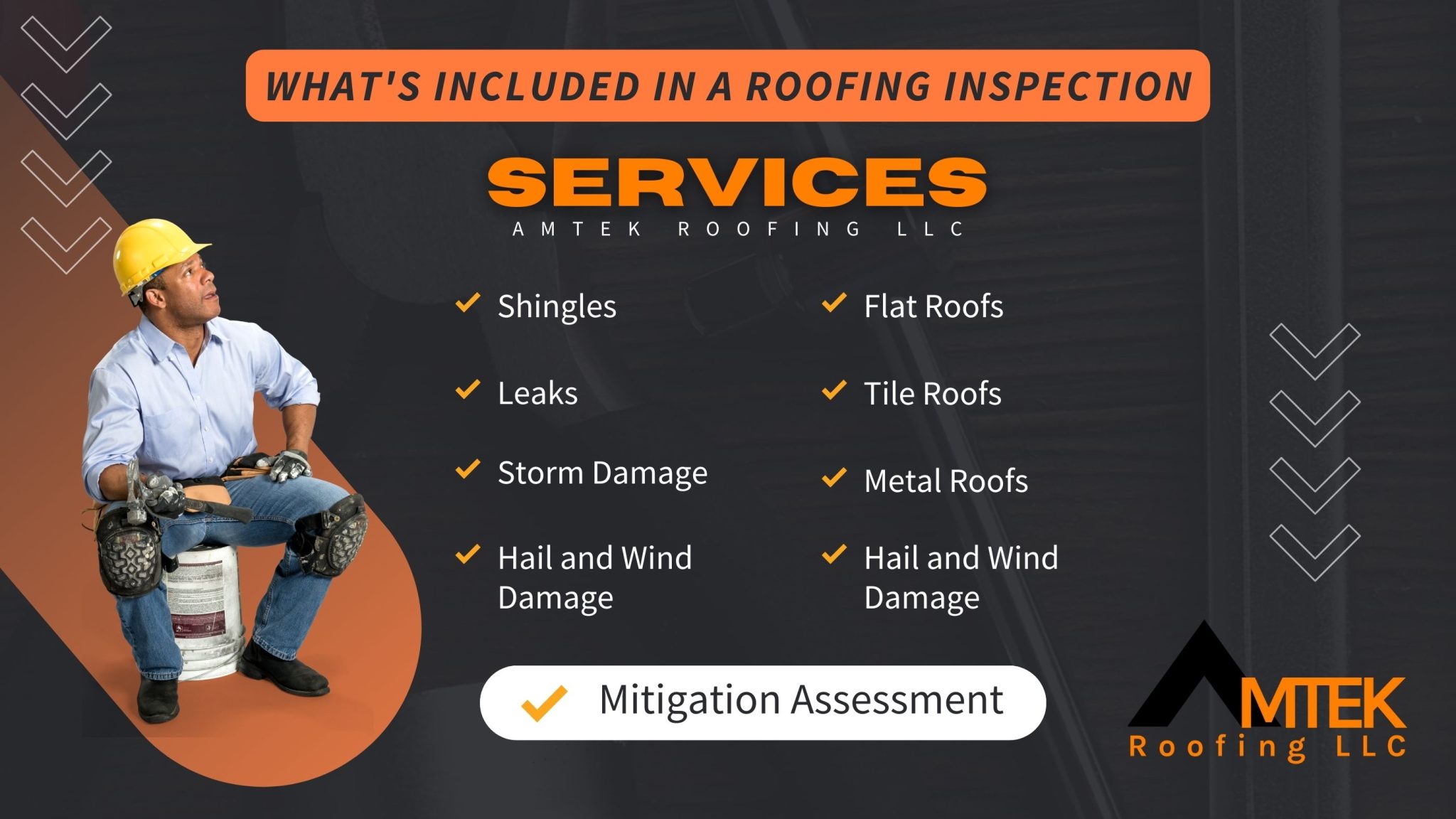 graphic of what is included in a roofing inspection