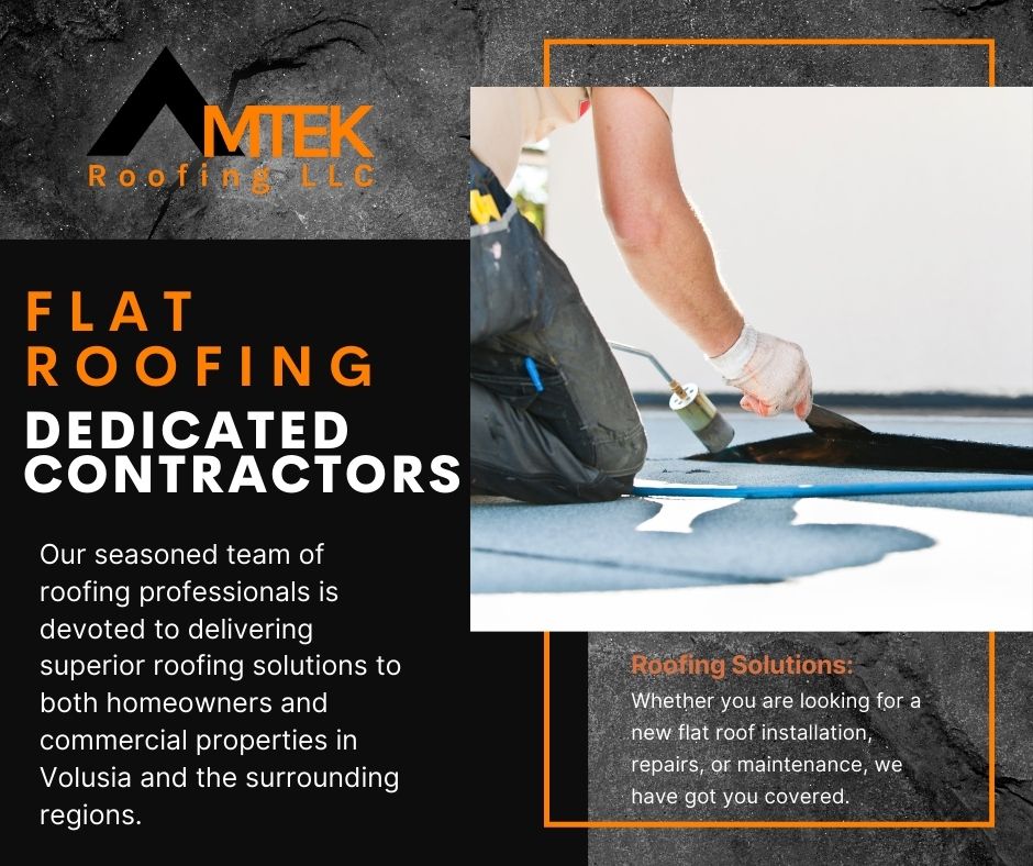 Expert flat roofing services graphic