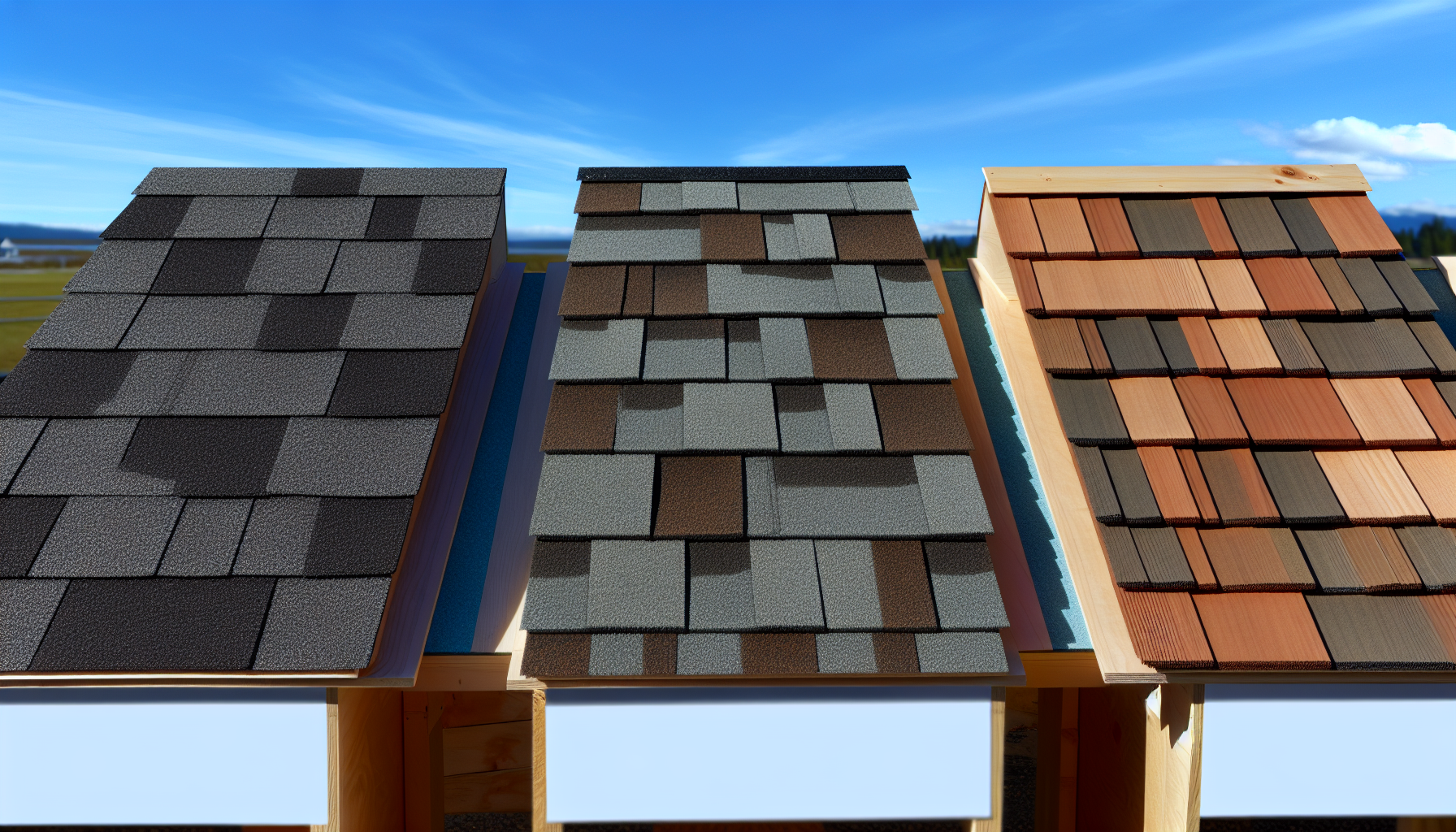 Different types of shingle roofs